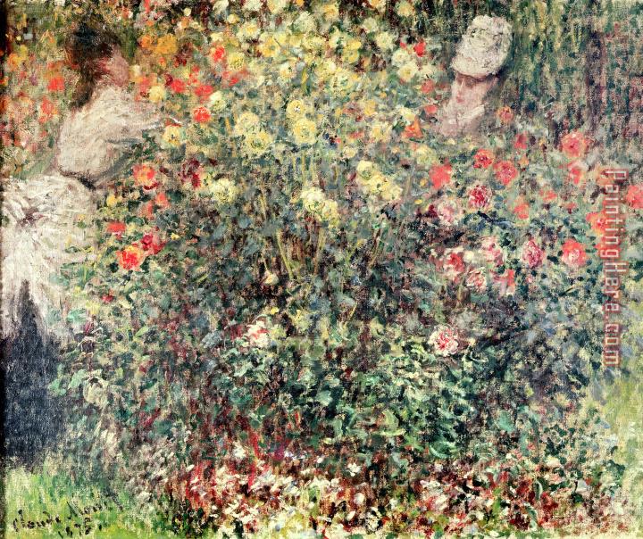 Claude Monet Women in the Flowers